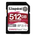Mälukaardid Kingston  SDXC II V60 React Plus | SDR2V6/512GB | 512 GB | SDXC | Flash memory class Class 10, UHS-II, U3, V60 