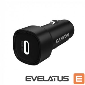Auto Aksesuāri  Canyon  CANYON car charger OnDrive 30 PD 30W USB-C Black 