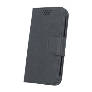Universalus knygutės dėklas GreenGo Universal Smart Fancy Silicon case 4,5 Black