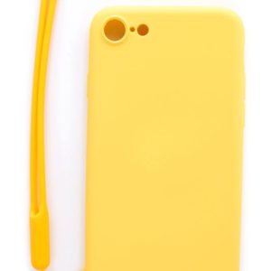 Tagakaaned Evelatus - iPhone 7/8/SE2020/SE2022 Soft Touch Silicone Case with Strap Yellow