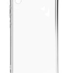 Aizmugurējais vāciņš Evelatus Samsung Galaxy A10 Silicone Transparent with Necklace TPU Strap Silver