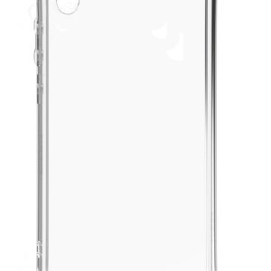 Back panel cover Evelatus Samsung Galaxy A10 Silicone Transparent with Necklace TPU Strap Silver