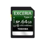 Memory cards Toshiba Universal SDHC Class 10 (UHS) Exceria Type2 64Gb 