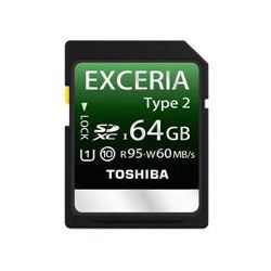 Atmiņas kartes Toshiba Universal SDHC Class 10 (UHS) Exceria Type2 64Gb 