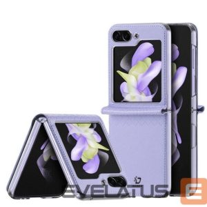 Back panel cover Dux Ducis Samsung Galaxy Z Flip5 5G Flip Leather Case Wallet Purple