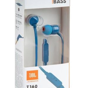 Wired headphones JBL  T160 In-Ear Headset 3,5mm Blue