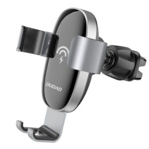 Авто держатель Dudao  15W Wireless Qi Charger Gravity Car Holder for Air Vent Grille Black