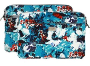 Portatīvo datoru soma iLike Universal WONDER SLEEVE LAPTOP 13-14 INCHES WHITE POPPIES 