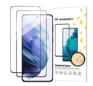 Protective glass Wozinsky Samsung 2x Full Glue Tempered Glass Samsung Galaxy S23 9H Full Screen Tempered Glass with Black Frame Black