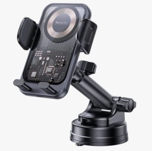 Auto turētājs yesido  15W Suction Cup Car Wireless Charging Holder Black
