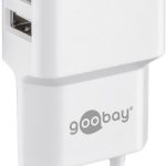 Routers Goobay  Dual USB charger  44952  2.4 A,  2 USB 2.0 female (Type A), White, 12 W 