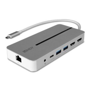 Üleminek LINDY  I/O DOCKING STATION USB-C/MINI DUAL 4K 43360 