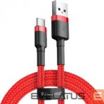 Cable Baseus  CABLE USB TO USB-C 2M/RED CATKLF-C09 