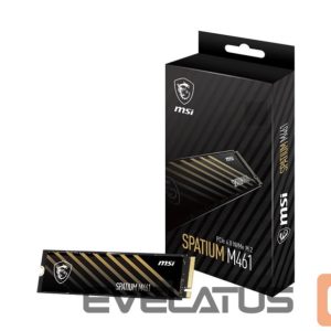 Kõvaketas SSD MSI  SSD||SPATIUM M461|1TB|M.2|PCIE|NVMe|3D NAND|Write speed 3200 MBytes/sec|Read speed 5000 MBytes/sec|2.15mm|TBW 250 TB|MTBF 1500000 hours|S78-440L1D0-P83 