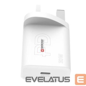 Adapter Skross  Power Charger UK USB charger 30W and max White