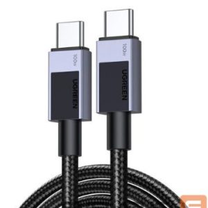 Cable Ugreen  Type C 2.0 Male To Type C 2.0 Male 5A Data Cable 2M Black