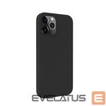 Back panel cover Evelatus Apple iPhone 12 / 12 Pro Premium Magsafe Soft Touch Silicone Case Black