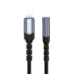 Üleminek BWOO  Adapter AUX 3.5mm - Lightning Black BZ48 