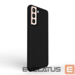 Back panel cover Evelatus Samsung Galaxy S22 Premium Magnetic Soft Touch Silicone Case Black