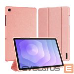 Maciņš grāmata Dux Ducis  Galaxy Tab A9 Plus / Tab A11 Plus Domo Series Tri-fold Stand PU Leather Tablet Cover Pink