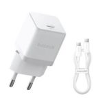Adaptrid Baseus  alm Fast Charger USB-C 20W + Data Cable USB-C/USB-C 1m White