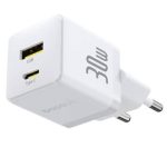 Adaptrid Baseus  Palm Fast Charger USB-A + USB-C 30W White