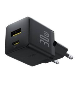 Adapter Baseus  Palm Fast Charger USB-A + USB-C 30W Black
