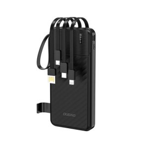 Ārējais akumulators Dudao  Dudao K11 10000mAh Powerbank with Built-in Cables Black