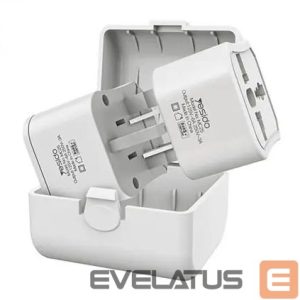 Adapter yesido  MC25 Travel Adapter Plug Kit White