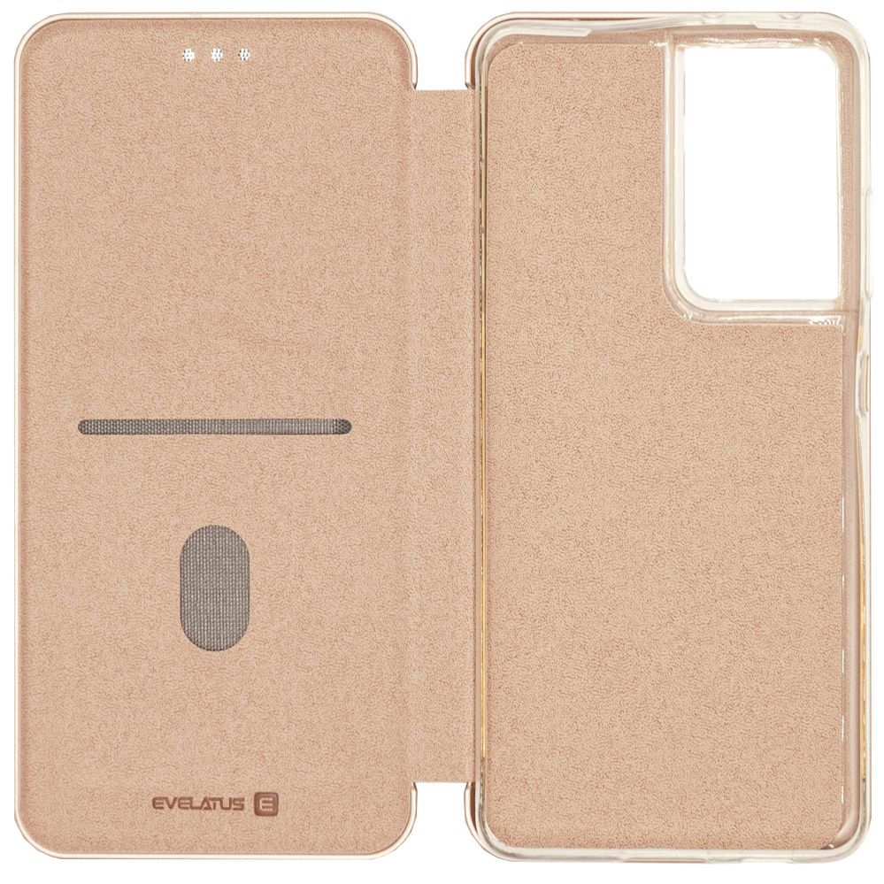 Atveramie maciņi Evelatus Samsung Galaxy S21 Ultra Book Case Rose Gold
