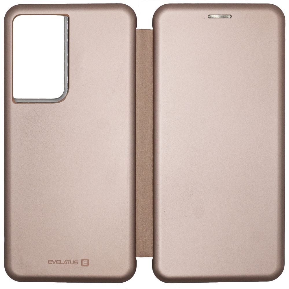 Atveramie maciņi Evelatus Samsung Galaxy S21 Ultra Book Case Rose Gold