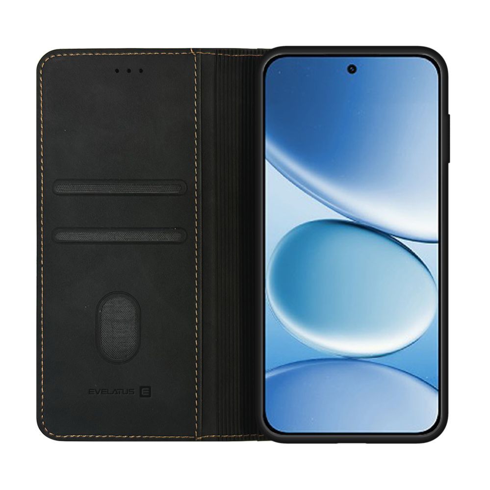 Чехол книжка Evelatus Xiaomi Redmi Note 15 Pro Plus 5G Book Case Folio Black