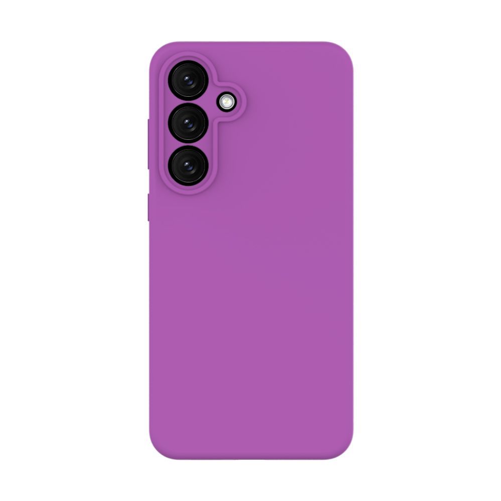 Back panel cover Evelatus Samsung Galaxy S25 FE Premium Magnetic Soft Touch Silicone Case Purple