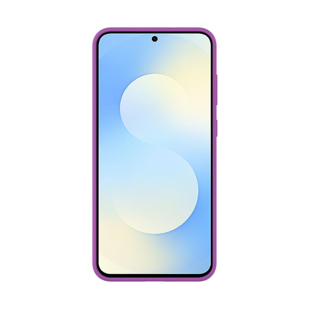 Back panel cover Evelatus Samsung Galaxy S25 FE Premium Magnetic Soft Touch Silicone Case Purple