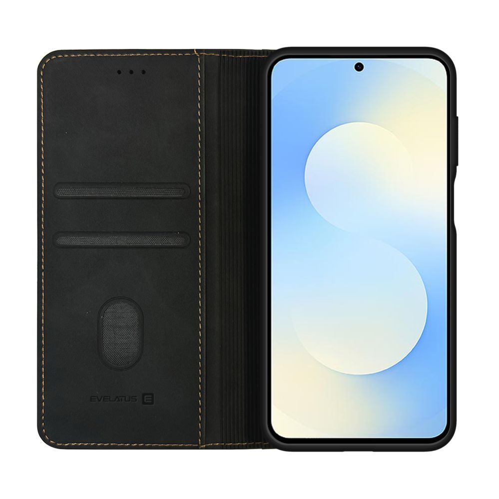 Чехол книжка Evelatus Samsung Galaxy S25 FE Book Case Black