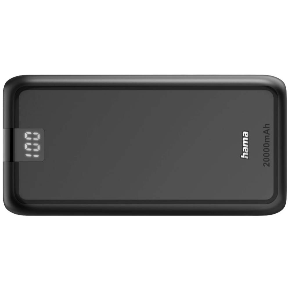 Išorinė baterija Hama Powerbank Performance 20 20000 mAh Black