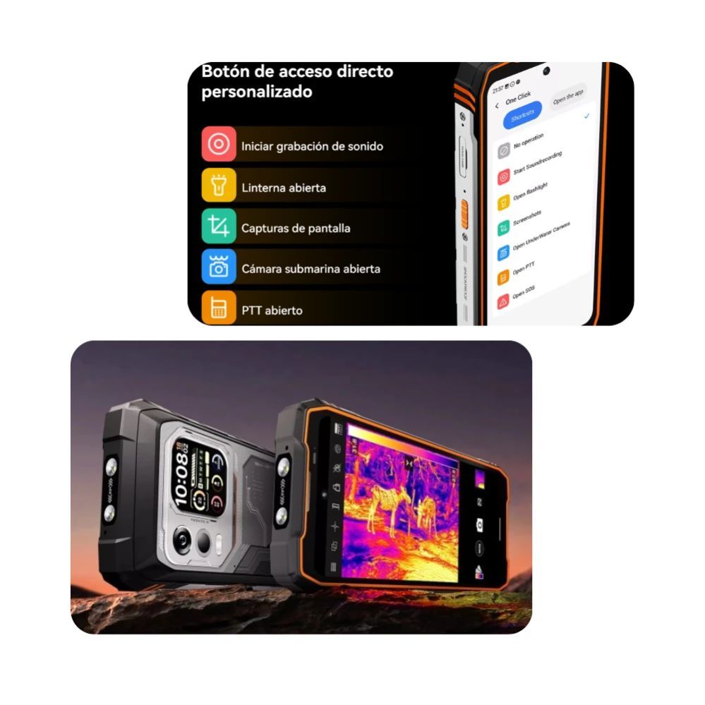 Išmanusis telefonas Blackview XPLORE 1 Pro 12+256 GB Thermal image Orange