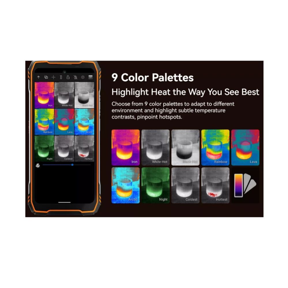 Išmanusis telefonas Blackview XPLORE 1 Pro 12+256 GB Thermal image Orange