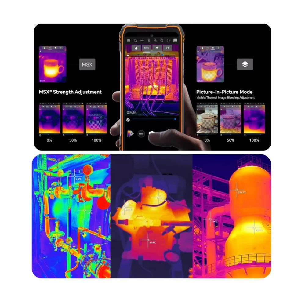 Išmanusis telefonas Blackview XPLORE 1 Pro 12+256 GB Thermal image Orange