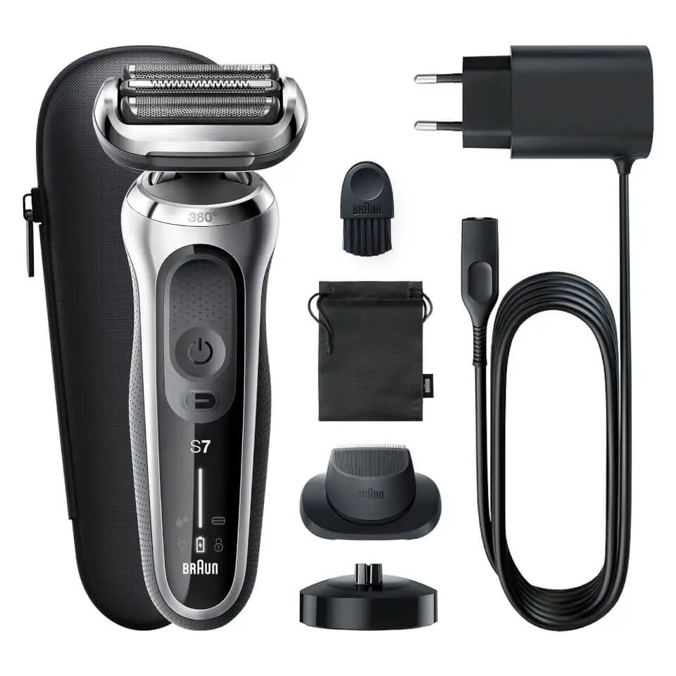 Razor Braun Shaver 71-S4200cs Operating time (max) 50 min, Wet & Dry, Silver/Black