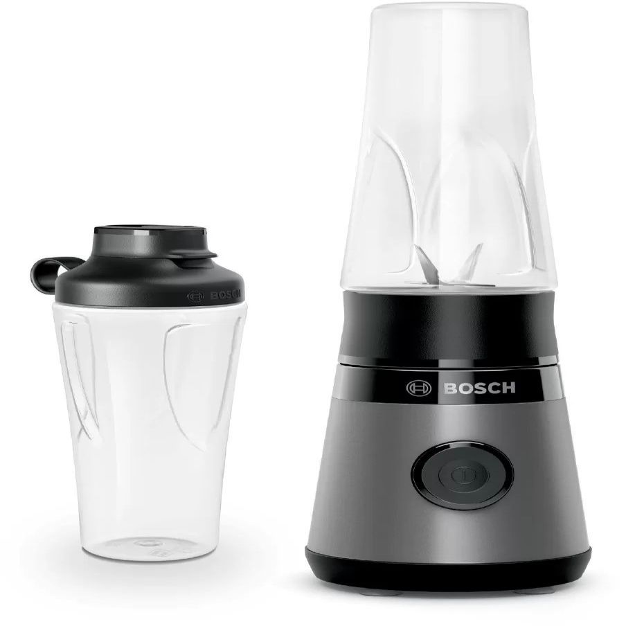 Mikserid ja blenderid Bosch VitaPower ToGo Smoothie Maker MMB2111S Tabletop, 450 W, Jar material Tritan, Jar capacity 0.6 L, Ice crushing, Silver