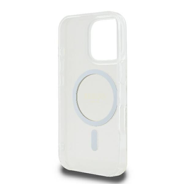 Other Phone Accessory Guess Guess GUHMP16LHFGERET iPhone 16 Pro 6.3" transparent hardcase IML Glitter Circle MagSafe
