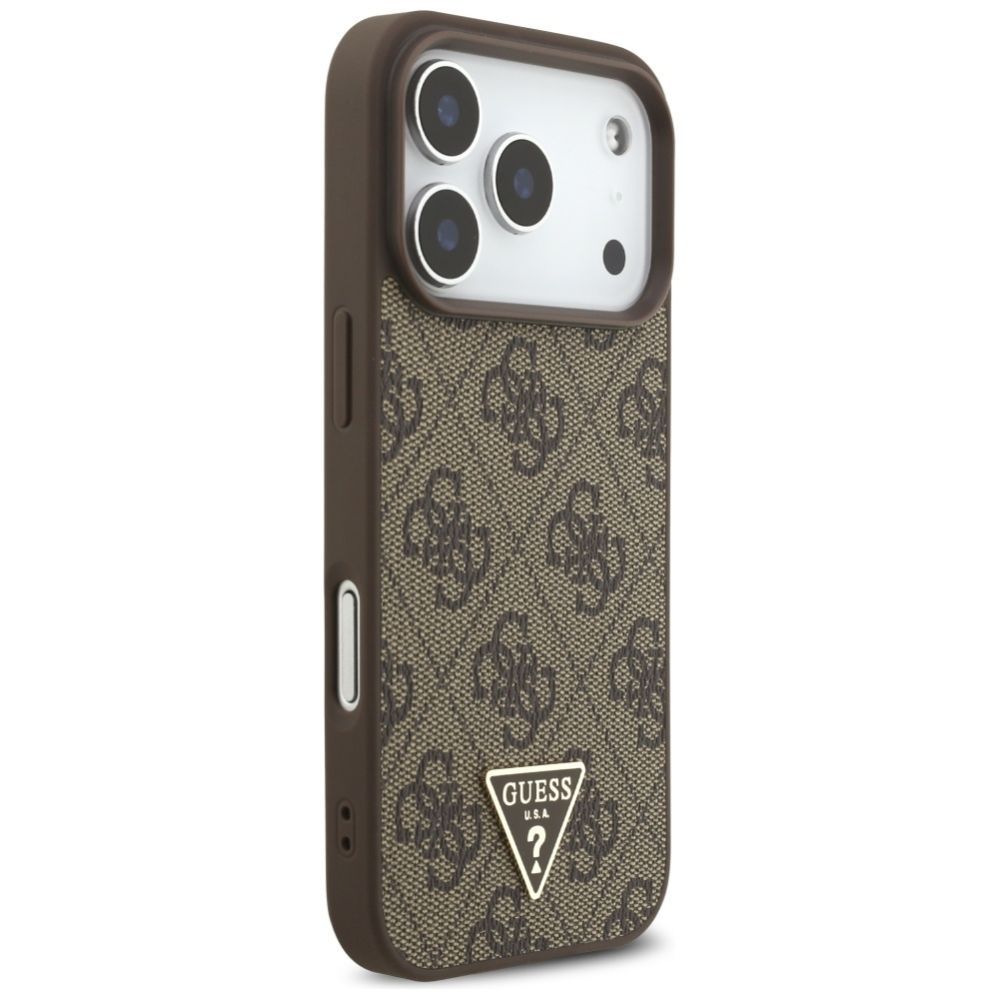 Другие товары Guess Guess 4G Strap Triangle Logo MagSafe case for iPhone 17 Pro - brown