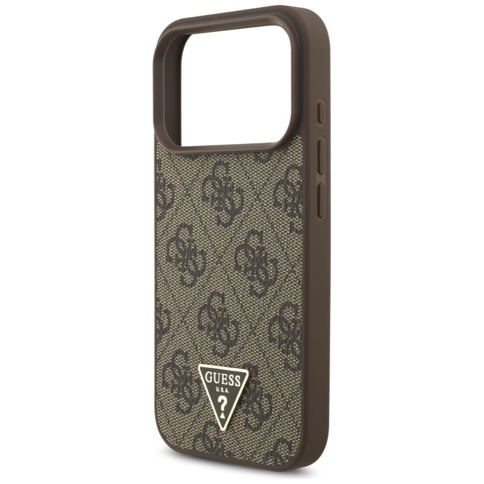 Другие товары Guess Guess 4G Strap Triangle Logo MagSafe case for iPhone 17 Pro - brown