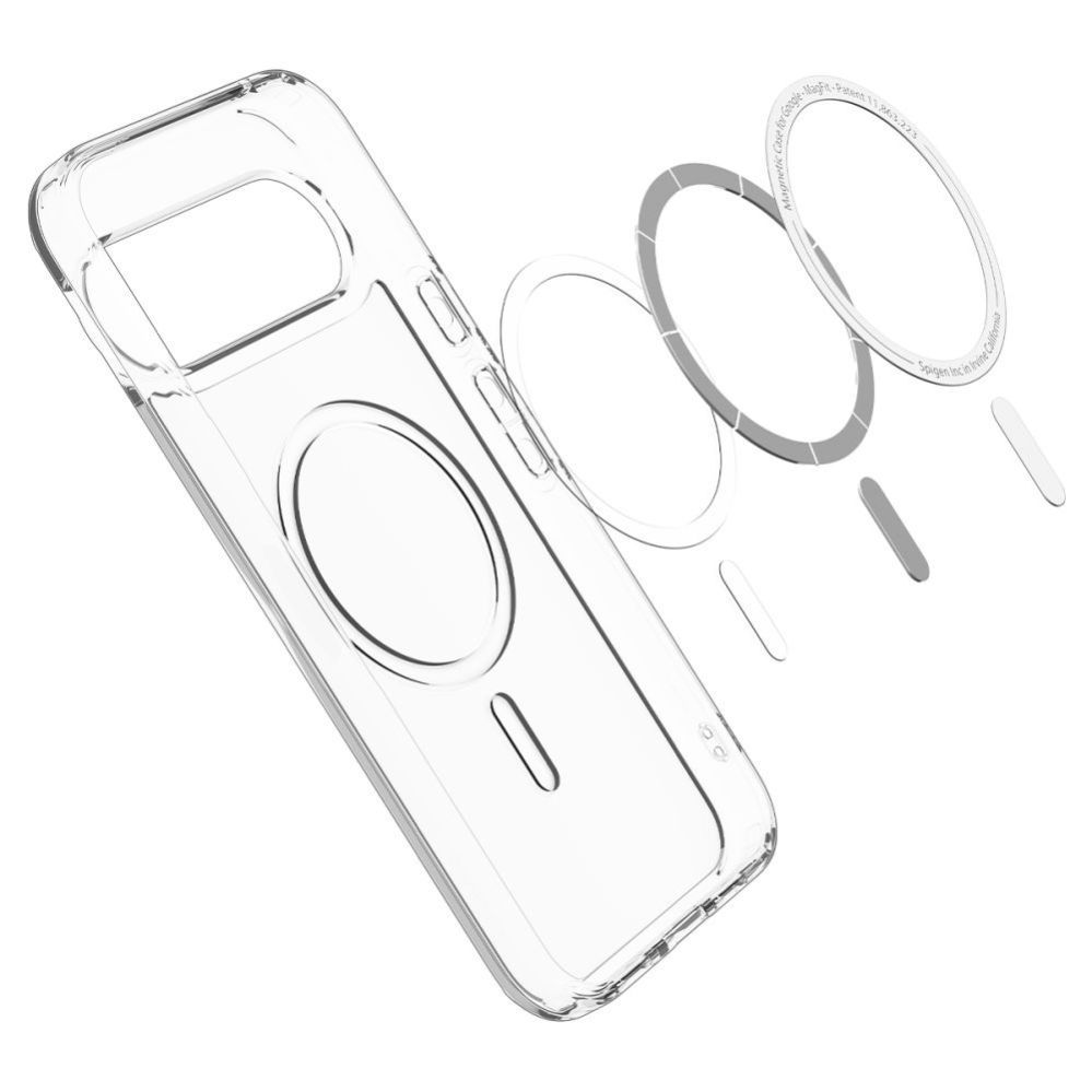 Citas preces Spigen Spigen Ultra Hybrid Mag MagSafe Case for Google Pixel 10 / 10 Pro - Clear and White