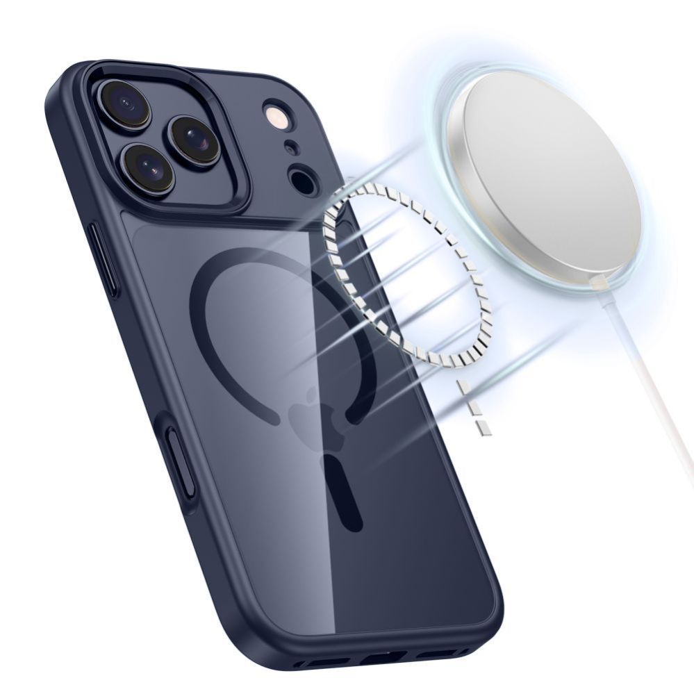 Другие товары Tech-Protect Tech-Protect MagMat MagSafe Case for iPhone 17 Pro - Transparent Navy Blue
