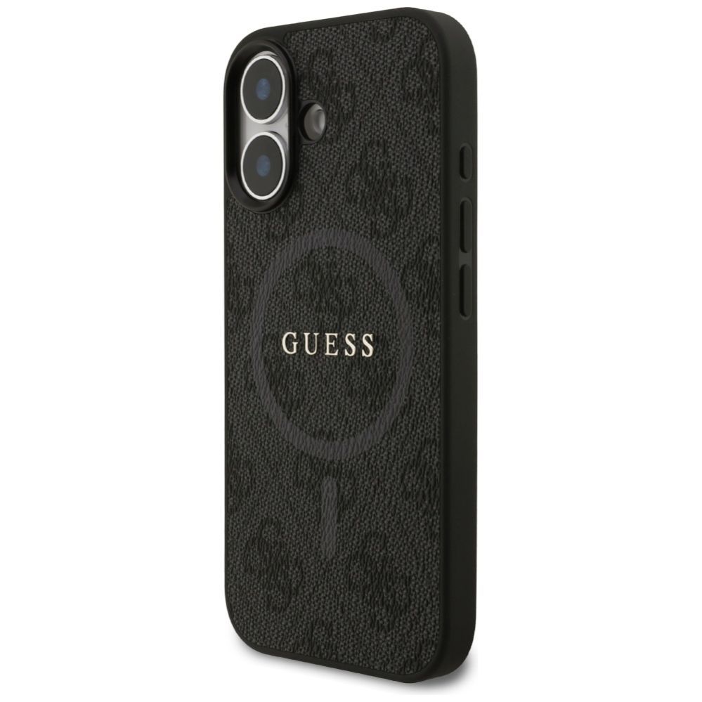 Kitos prekės Guess Guess 4G Ring Classic Logo MagSafe case for iPhone 17 - black