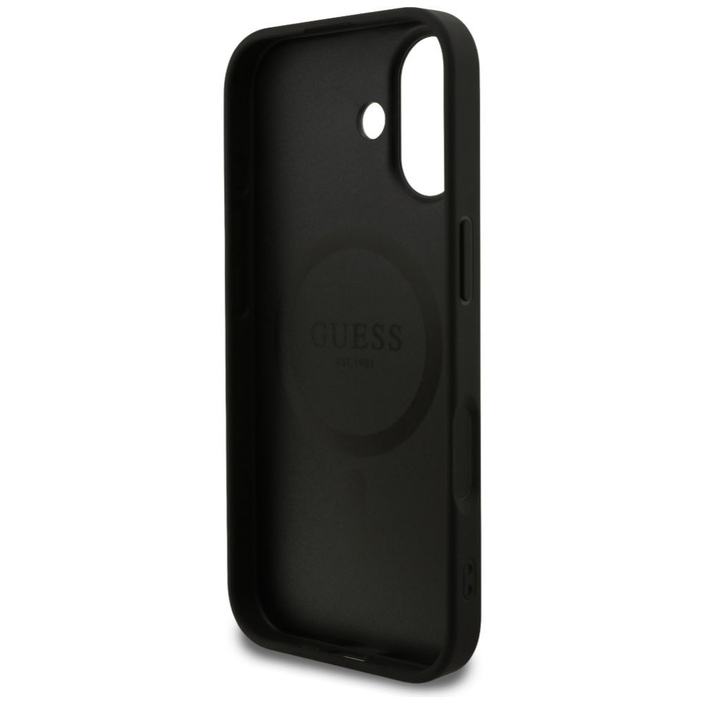 Kitos prekės Guess Guess 4G Ring Classic Logo MagSafe case for iPhone 17 - black