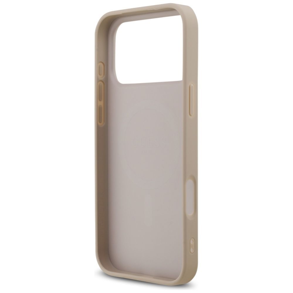 Citas preces Guess Guess 4G Ring Classic Logo MagSafena iPhone 17 Pro Max Case - Pink