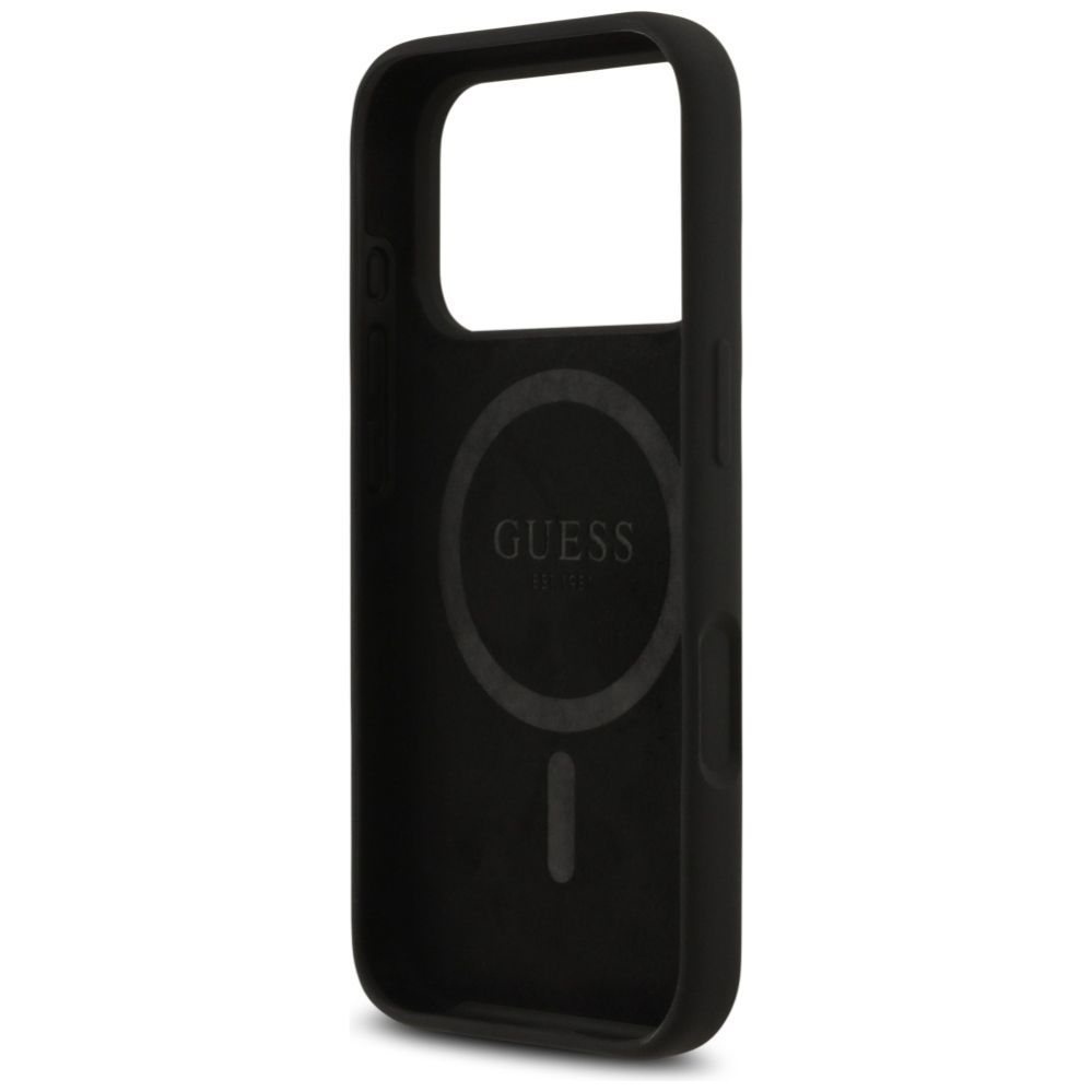 Другие товары Guess Guess Silicone Triangle Logo MagSafe Case for iPhone 17 Pro - Black